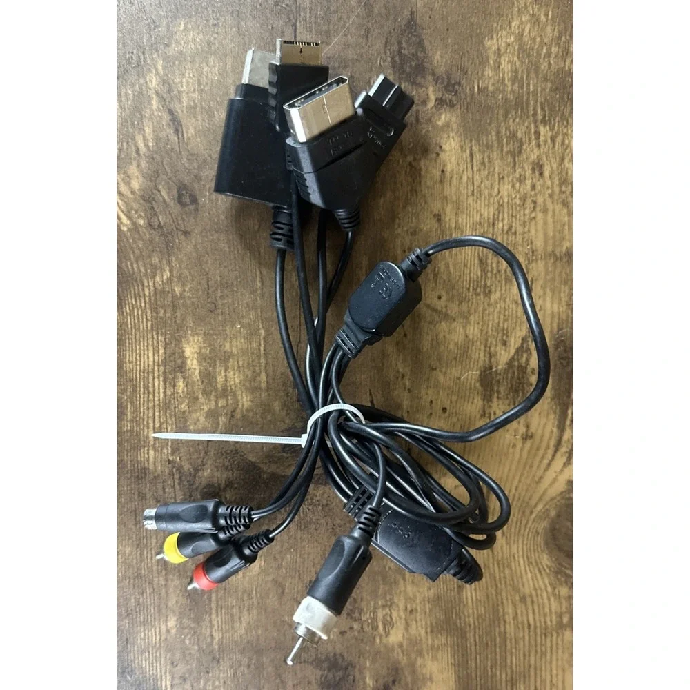 Rare Multi Console Game System AV Cable Xbox, Gamecube, PS2, PS3, Wii U Tested